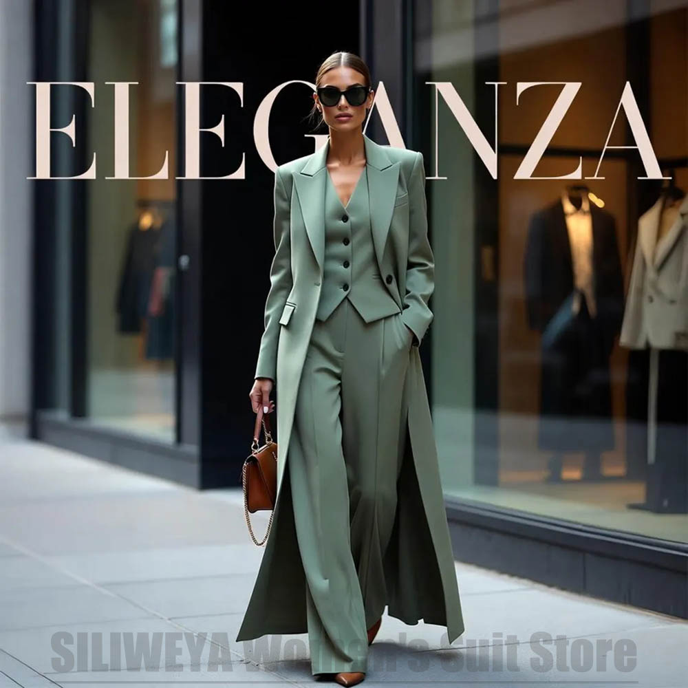 Women Formal Wear Pants - طقم بدلة نسائية أنيق من ثلاث