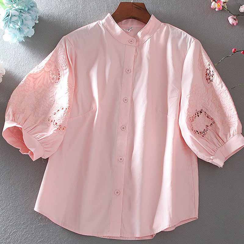 Women'S Formal Wear Suit - 2025 الصيف القطن الخالص الوقوف طوق