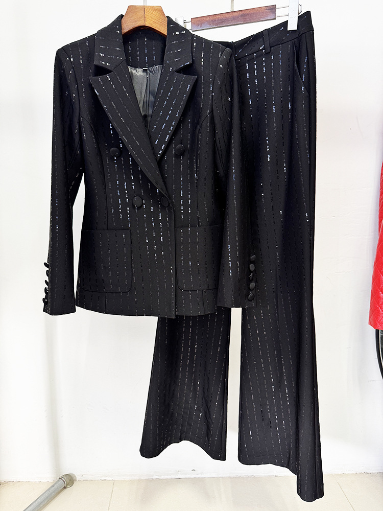 Women'S Formal Wear Suit - بدلة رسمية نسائية سوداء فاخرة بتصميم