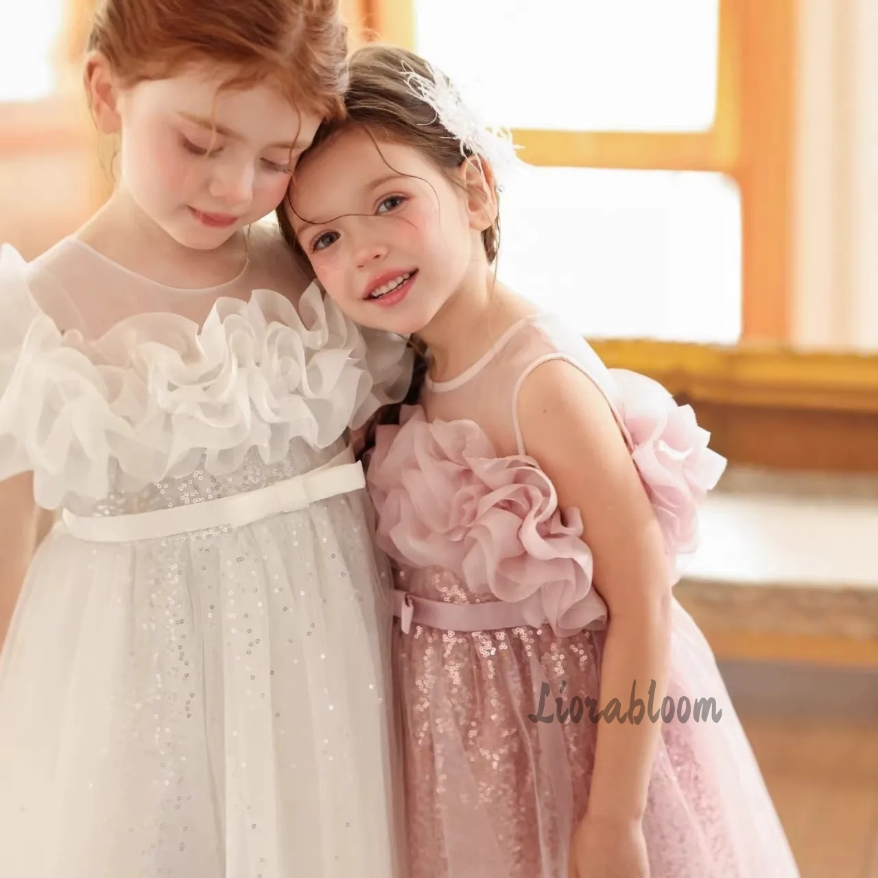 Formal Attire Woman - فستان سهرة وردي للفتيات من التول