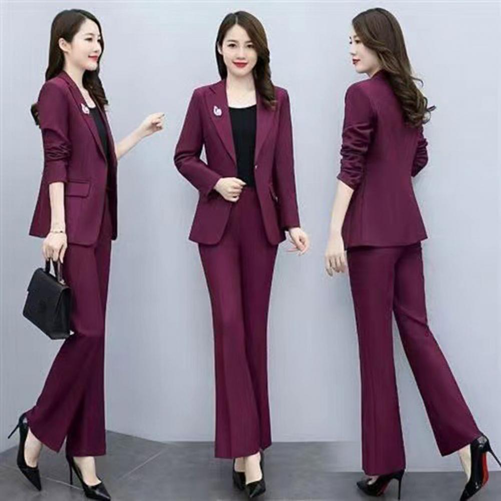 Women Formal Wear Pants - طقم نسائي رسمي من قطعتين: جاكيت