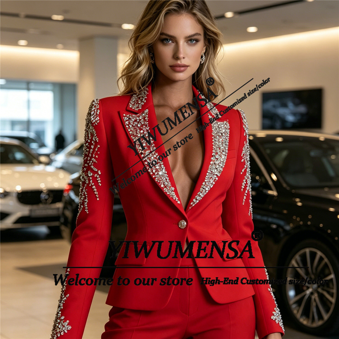 بدلات نسائية فاخرة من قطعتين م - مراجعة Women'S Formal Wear Suit وسعره