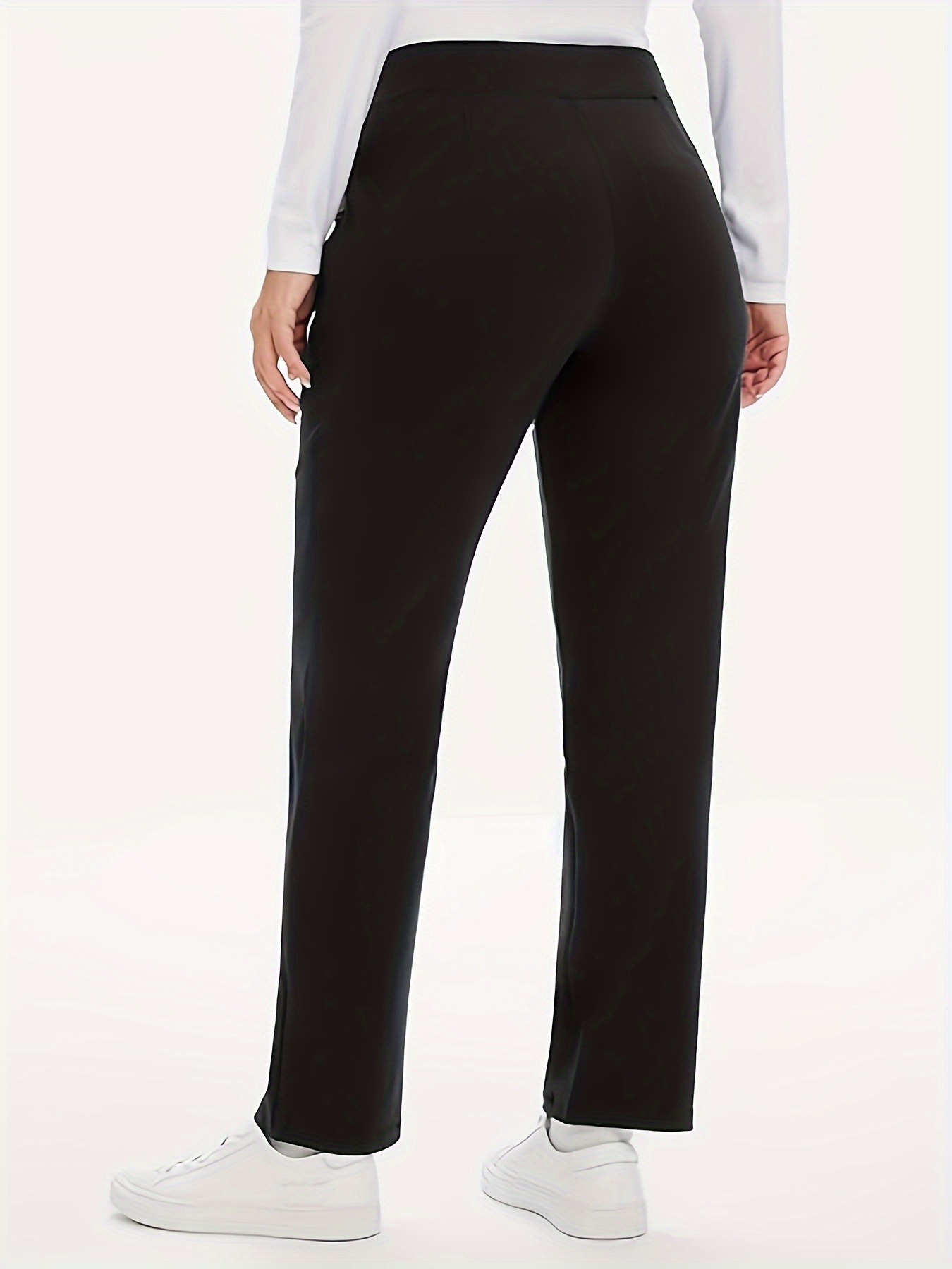 بنطال نسائي مستقيم أحادي اللون - مراجعة Women Formal Wear Pants وسعره