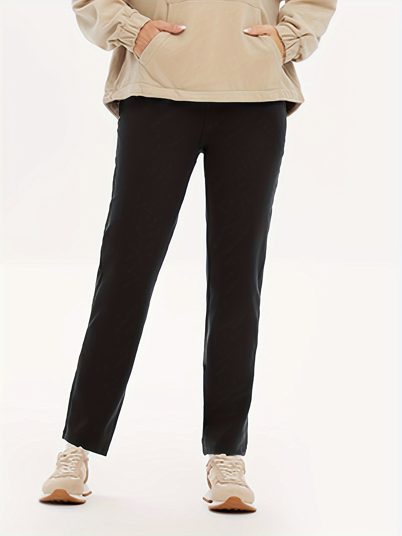 بنطال نسائي مستقيم أحادي اللون - مراجعة Women Formal Wear Pants وسعره