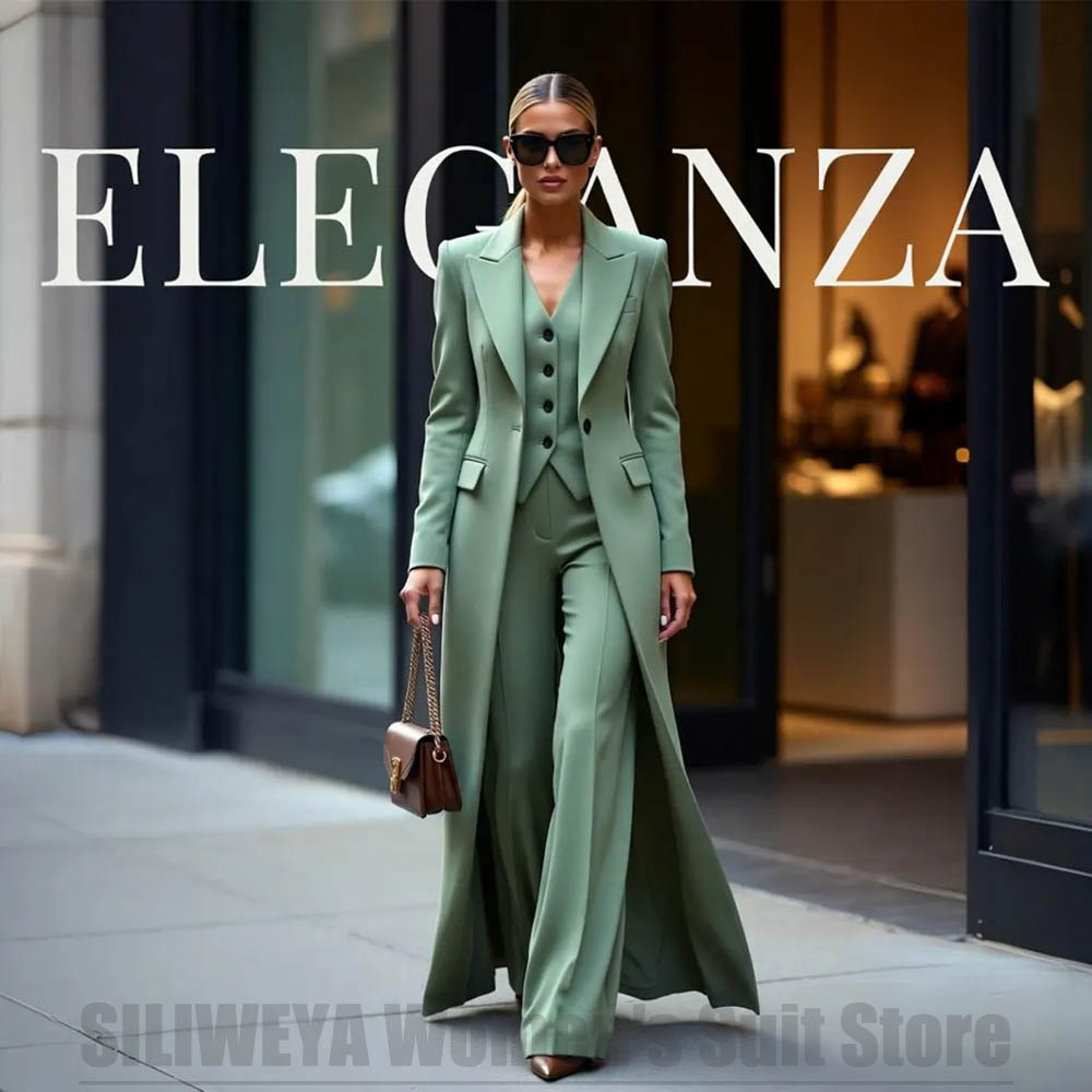 طقم بدلة نسائية أنيق من ثلاث ق - مراجعة Women Formal Wear Pants وسعره