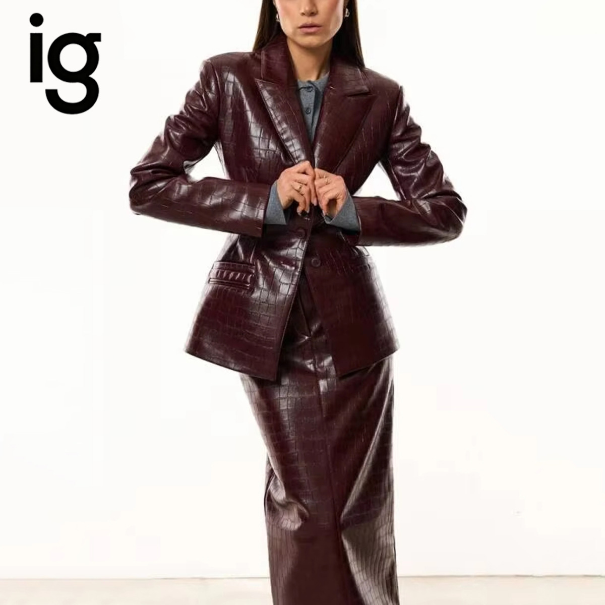 طقم نسائي من قطعتين من جلد الت - مراجعة Women'S Formal Wear Suit وسعره