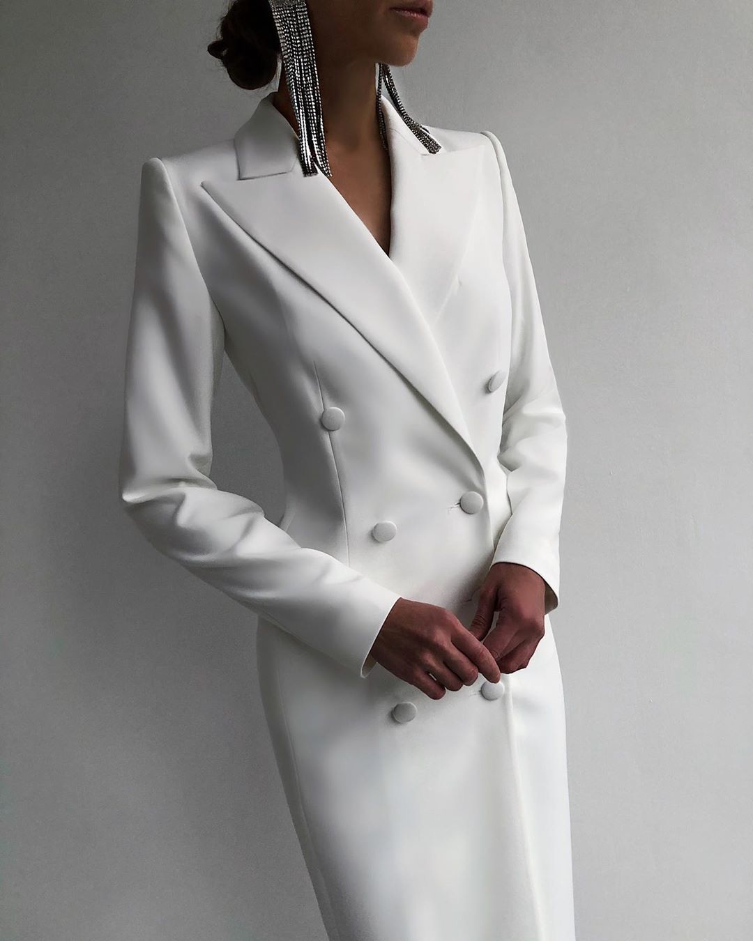 تخصيص الأبيض مزدوجة الصدر سترة - مراجعة Women Formal Wear M&S وسعره