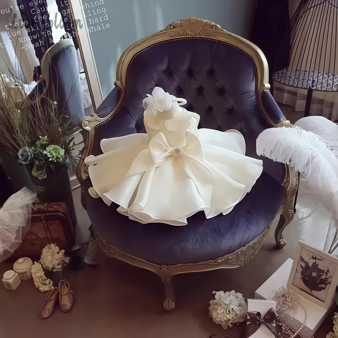 فستان أبيض مزين باللؤلؤ للفتيا - مراجعة Women Formal Party Wear Dress وسعره