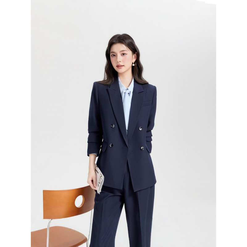 بدلة عمل نسائية كحلية اللون بص - مراجعة Women Formal Wear Interview وسعره