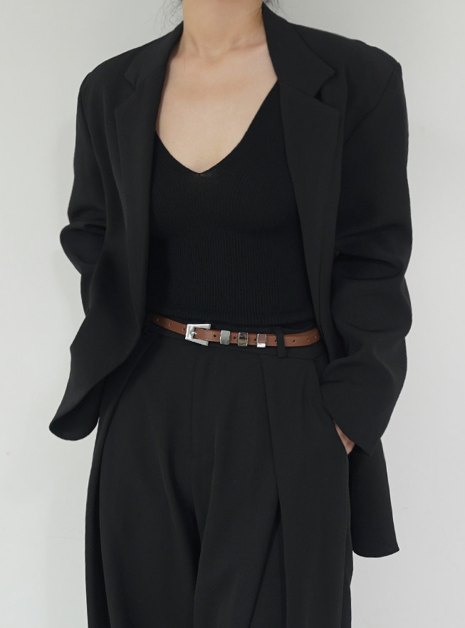 حزام خصر جلدي نحيف للنساء بتصم - مراجعة Women Formal Wear With Jeans وسعره